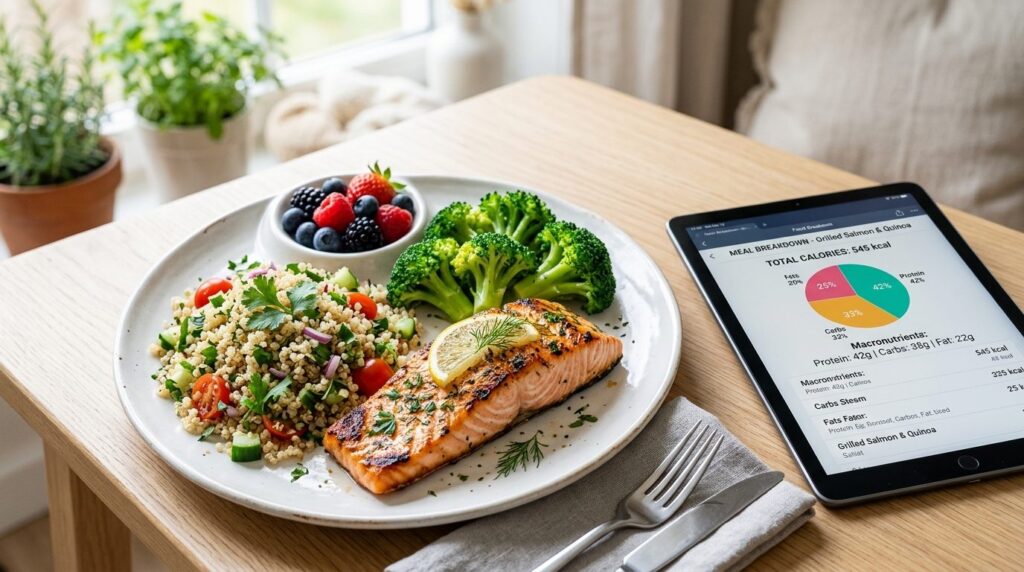 Professional food photography of a nutritious homemade meal 